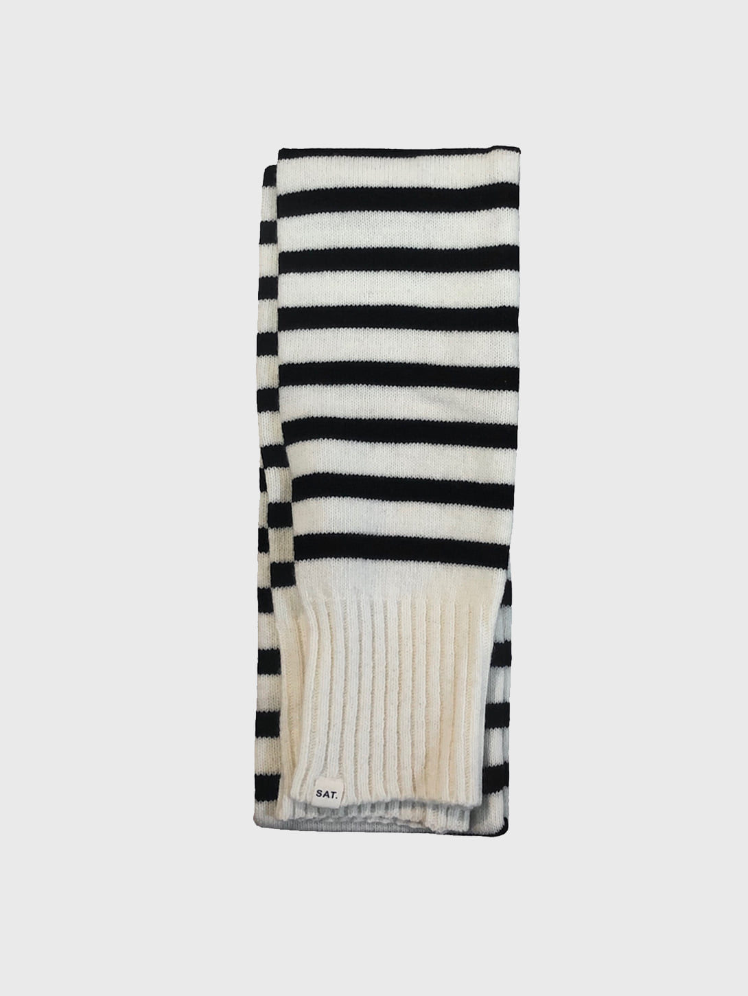 [Best / Wool] Roy stripe knit muffler