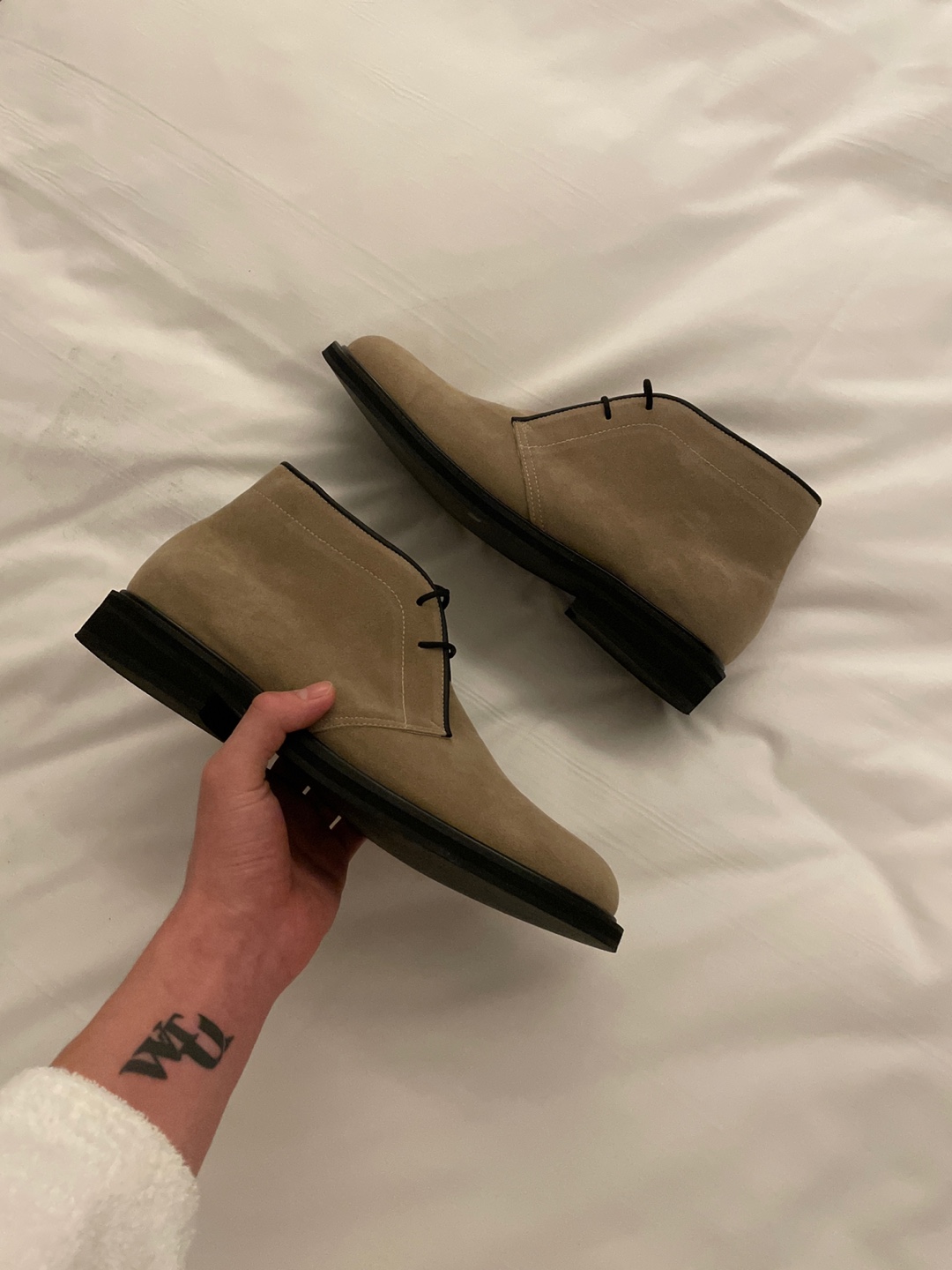 [Best / 기획] Basic suede chucker boots (beige)