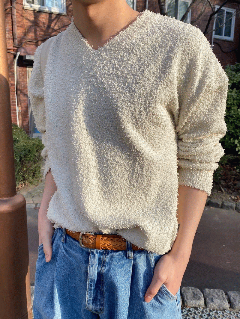 Sien V neck knit (5 color)