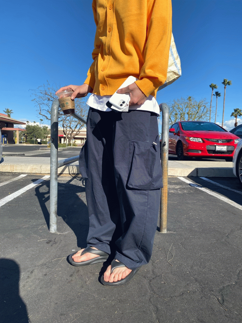 Stan pocket string cotton pants (3 color)