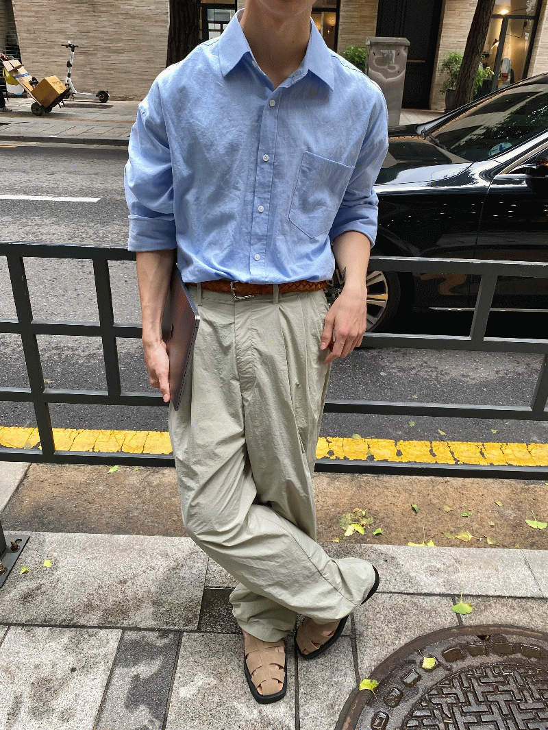 Sand string nylon pants (4 color)